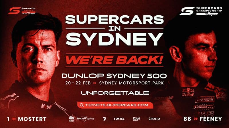 Claim a double pass to the Dunlop Sydney 500 - Image